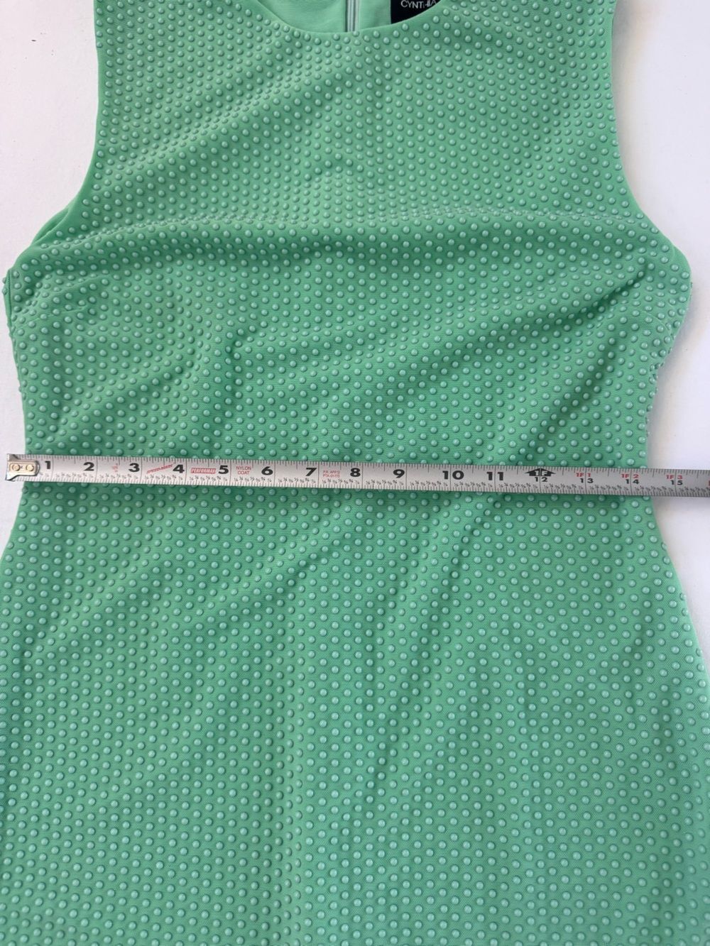 Cynthia Rowley Cabochon Studs Mesh Dress Pistachio Green Dress Size 6 New W Tags - Picture 12 of 15
